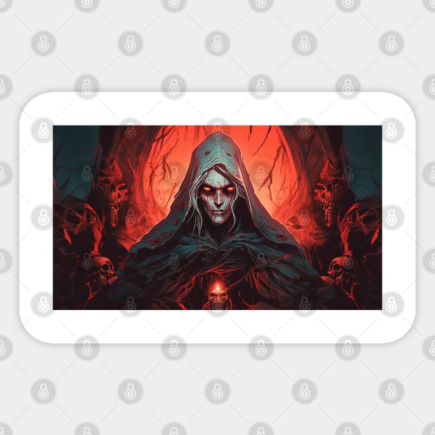 Necromancer Summoning Portal Warlock Sticker by Nightarcade